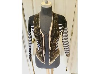 Jean Paul Gaultier Vintage Graphic Mesh Cardigan - Originally Over $800.