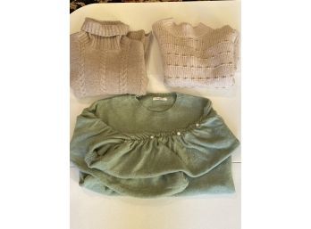 Set Of 3 Designer Women's Sweaters Size Medium