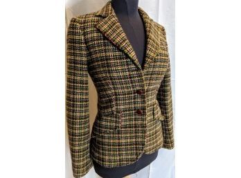 Kulson Tweed Jacket With Leather Elbow Patches