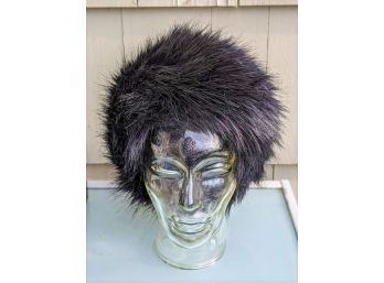 Stylish And Classy Black Fur Hat - A Classic