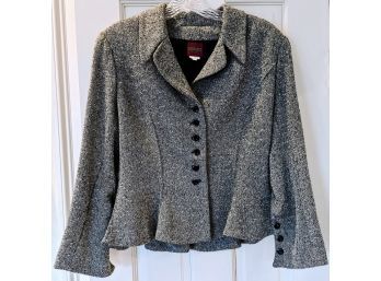 Kenzo Short  Tweed Jacket With Flared Waist