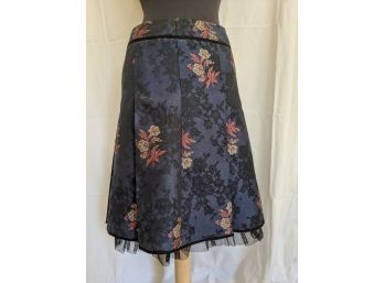 Brocade Skirt With Tulle Edged Lining Pencil Skirt By Whisler