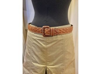 Felisi Brown Genuine Leather Belt . - Skirt No Included