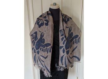 Beautiful Vintage Armani Shawl With Birds