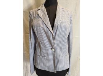 Brooks Brother Ladies Sear Sucker Jacket Size 2-4