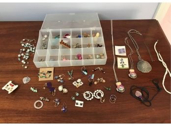 Vintage Earrings, Pins, And Other Costume Jewelry