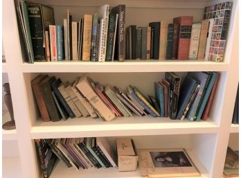 3 Shelves Of Reference, New England, Poetry, Art, Literature And History Books