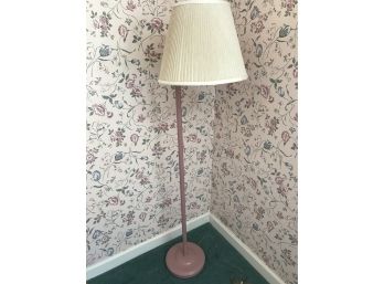 Pink Metal Floor Lamp Adjustable Arm