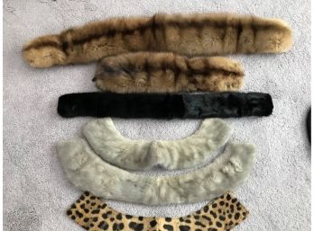 Real Mink Fur Collars And Leopard Collar