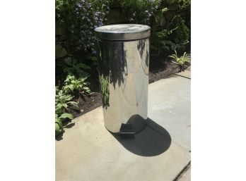 Stainless Steel Cylinder Trash Can