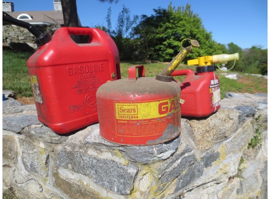Group Of 3 Gas Containers