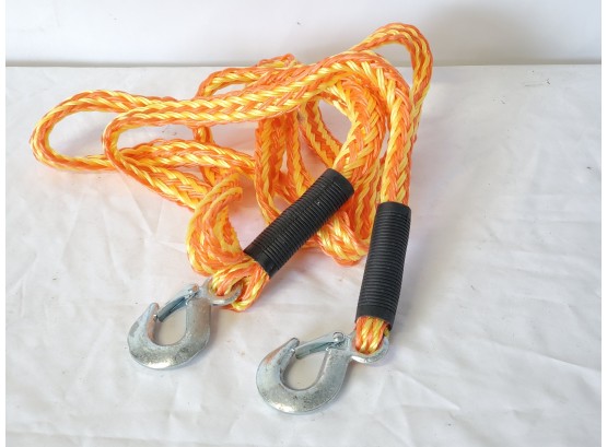 12' Poly Braid Tow Rope W/Hooks