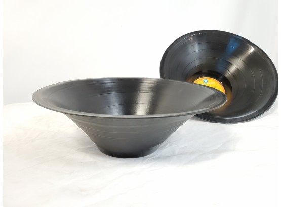 Two Very Unique Upcycled Vinyl Record Bowls