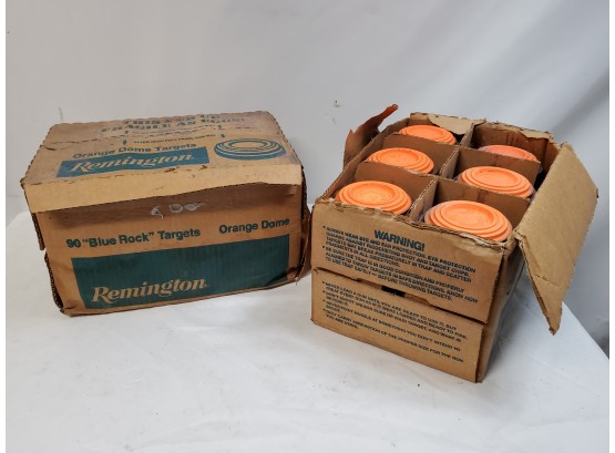 Vintage New Old Stock Remington Blue Rock Targets/Orange Dome-Skeets