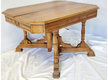 Antique Oak Gate Leg Dining Table