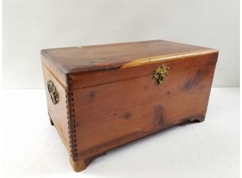 Vintage Dovetailed Miniature Cedar Jewelry, Trinket Or Storage Box