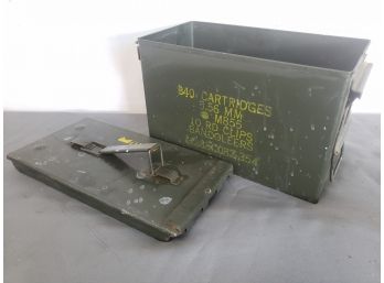 Vintage U.S. Military Ammunition Metal Box