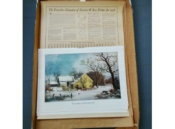 The Travelers Currier & Ives Calendar Pages, 1948