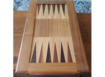 David Levy Backgammon Game In Wood Case