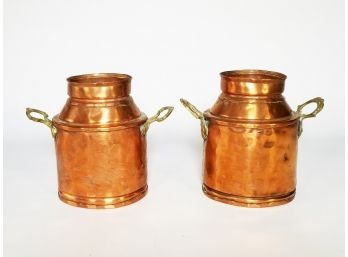 Stunning Antique Copper Cream Tins