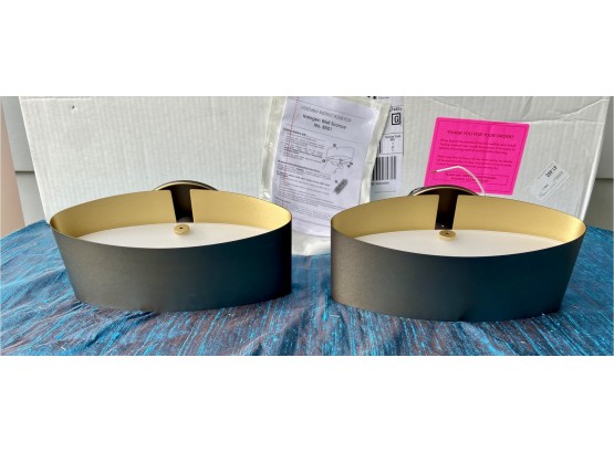 Two New In Box Hottkotter Halogen Wall Sconces
