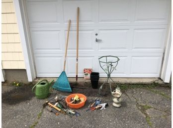 Large Group Of Garden Tools And Supplies