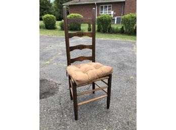 Vintage Wooden Ladder Back School Chair