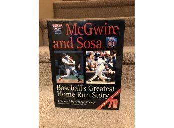Mark McGwire And Sammy Sosa Home Run Race Hardcover Book 1998