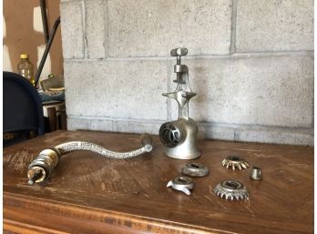 Vintage Universal Meat Grinder With Accessories