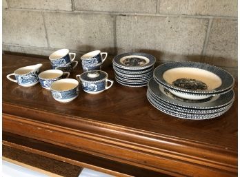 28 Piece Currier And Ives Royal Ironstone China - INCOMPLETE