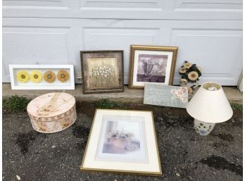 Floral Themed Home Decor Lot