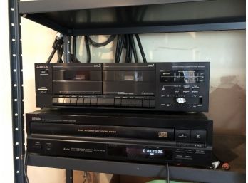 Denon Stereo Receiver And MGA Cassette Tape Deck