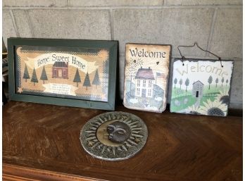 Outdoor Welcome Signs And Home Frame