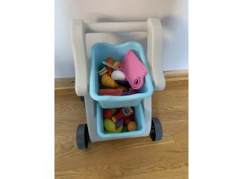 Step2 Children’s Grocery Cart With Plastic Fruit & Veggies
