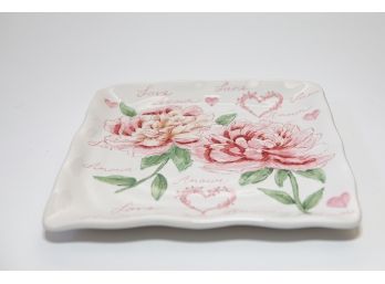 Amour Hand Painted Vanity Tray