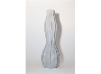 Oversized Contemporary White Ceramic Vase