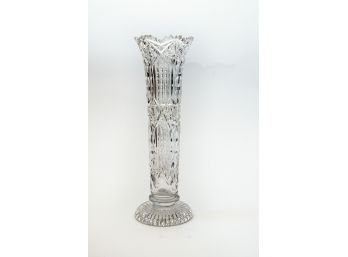 Antique 30” Brilliant Cut Crystal Vase