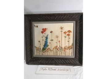 Watercolor With Wire & Beads  'Summer Outdoors' (#39)