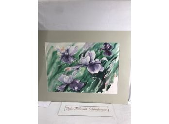 Watercolor ' Irises' (#46)
