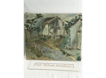 Oil Of Canvas  'Barns' (#43)