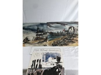 3 Watercolors 'Beaches And Beach Houses' (#63)