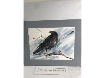 Watercolor 'Raven' (#48)