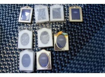 Beautifully Grouped Collection  Of Brand New Mini Silver Frames \ Nine In Total