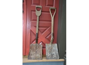 A Late 1800's/early 1900s Shovel And Mid Century Hadwin Shovel