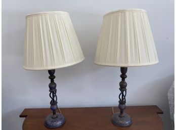 Pair Of Persian Lamps From Basil Lawrence Antiques NYC (paid $775)