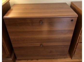 Two-Drawer Wooden Legal File Cabinet