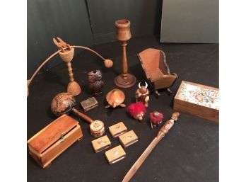 Decorative Wooden Items Mixed Lot