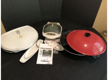3 Piece George Foreman & Tabletop Grill Lot
