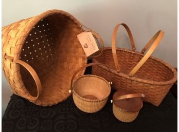 Handwoven Artistry Baskets Lot