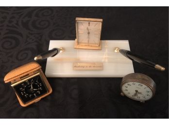 3 Piece Vintage Clocks Lot